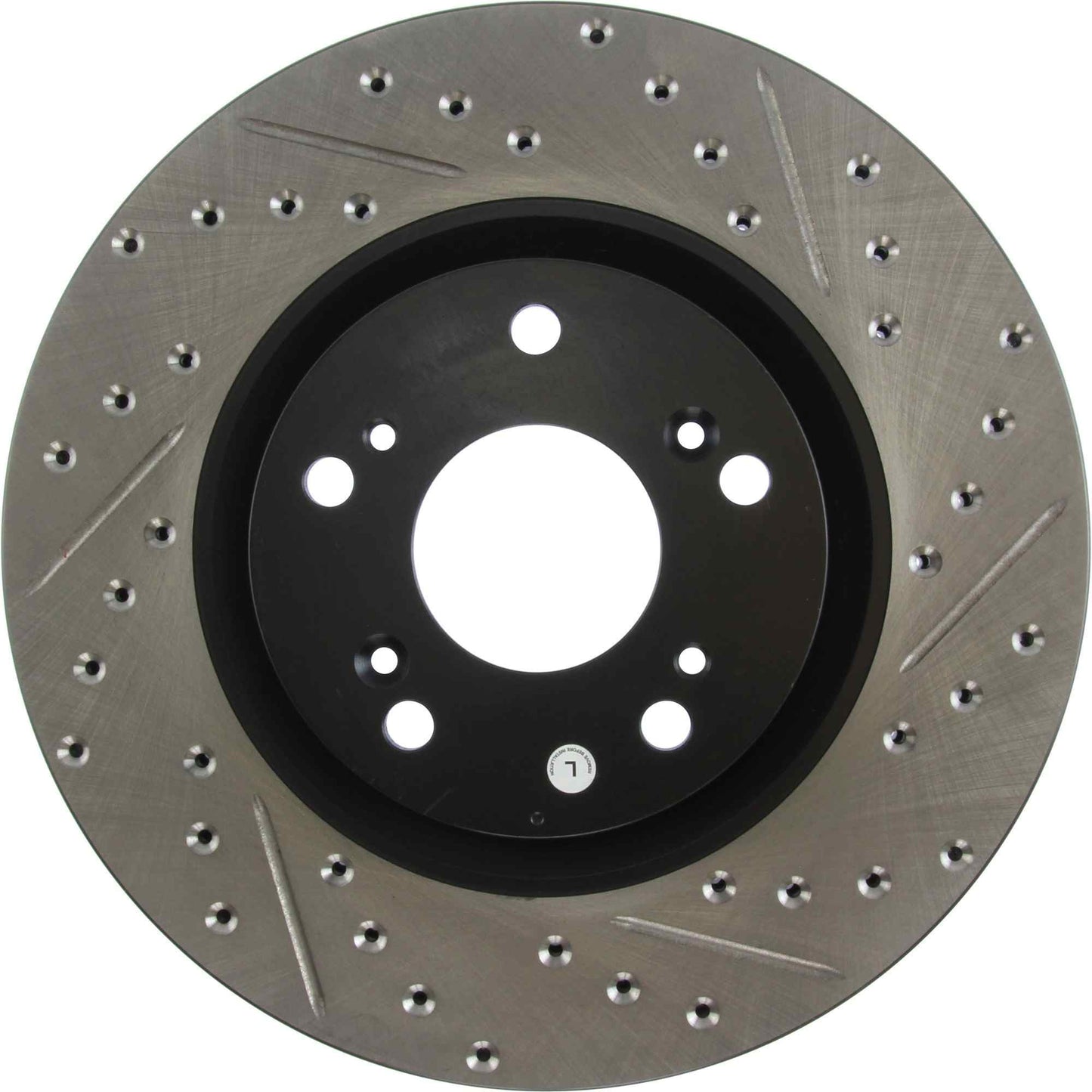 StopTech Sport Drilled/Slotted Brake Rotor; Front Left