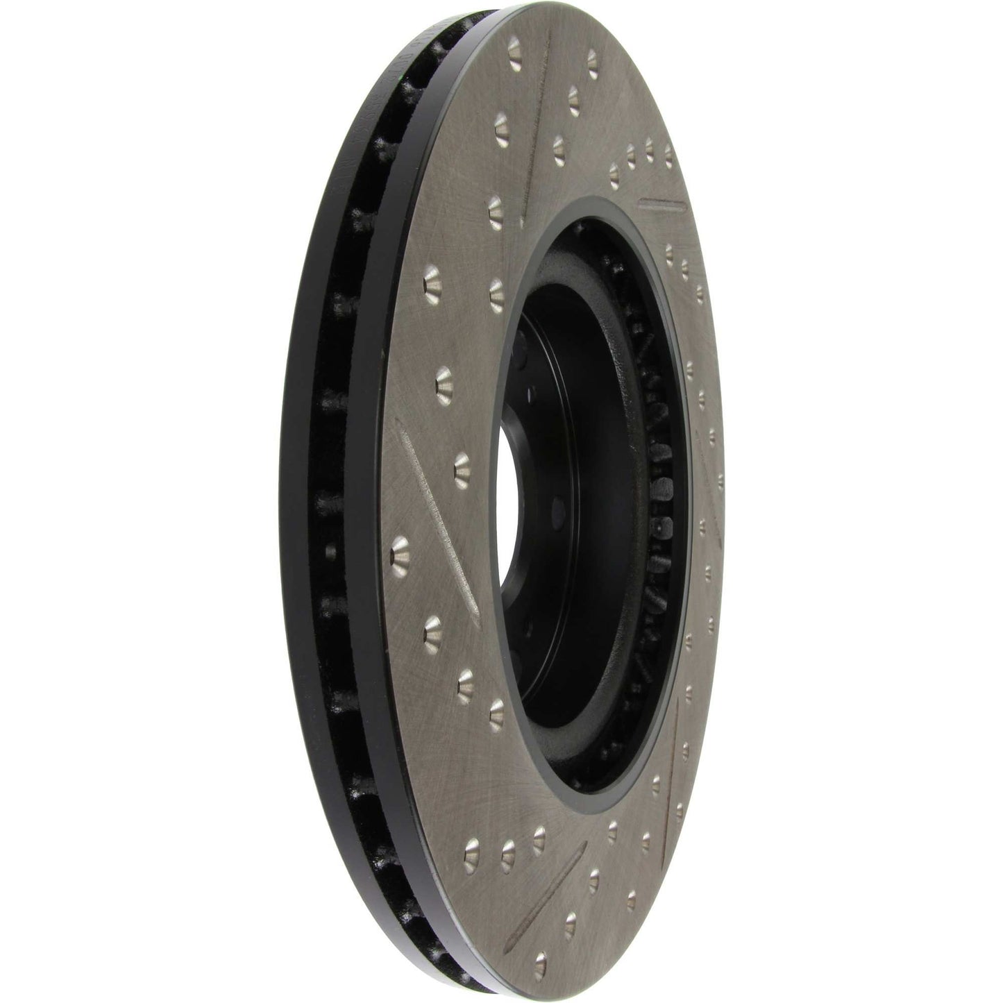 StopTech Sport Drilled/Slotted Brake Rotor; Front Left