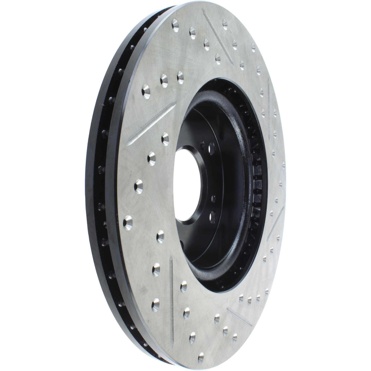 StopTech Sport Drilled/Slotted Brake Rotor; Front Right