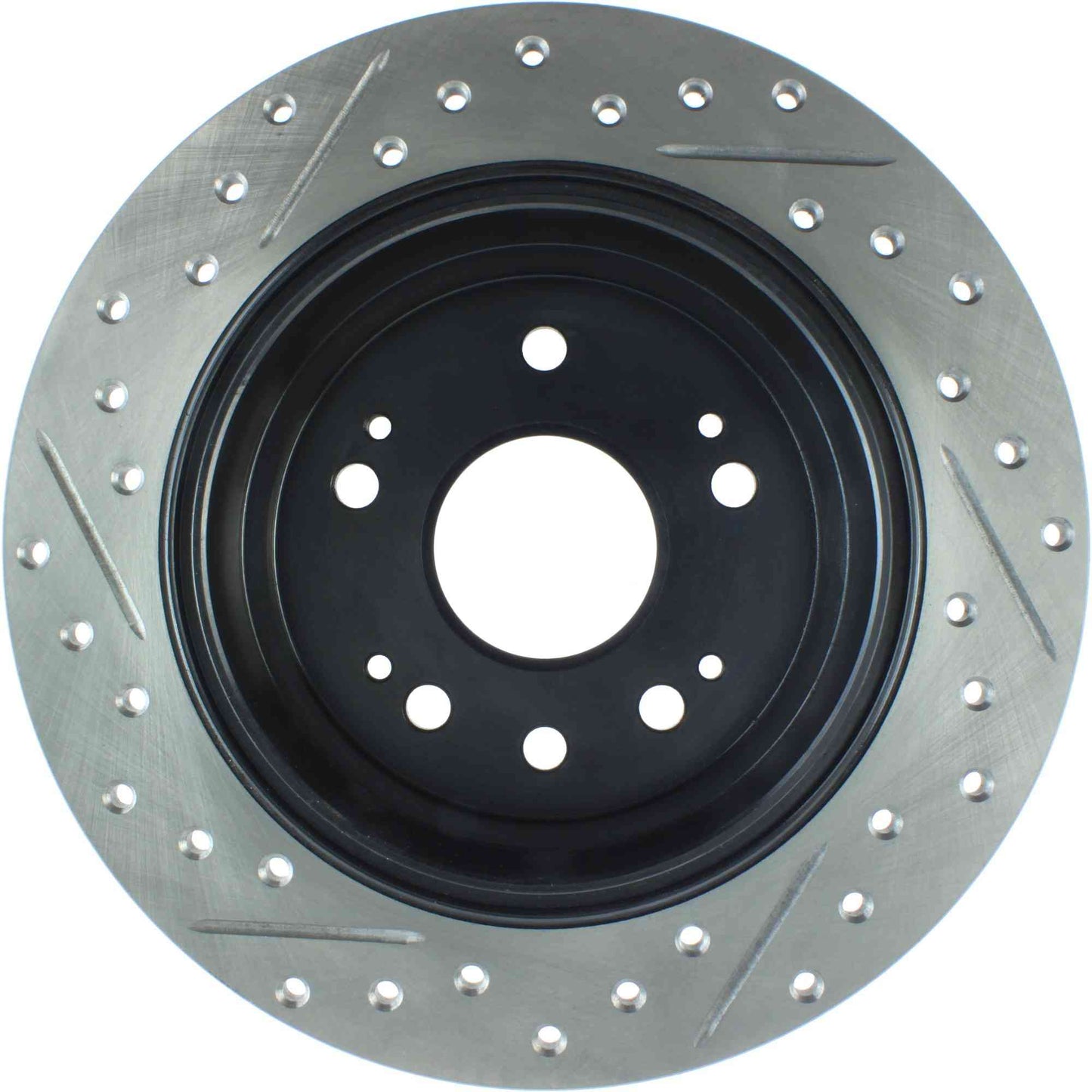 StopTech Sport Drilled/Slotted Brake Rotor; Rear Left