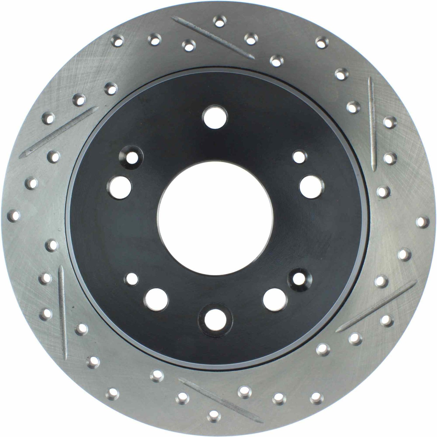 StopTech Sport Drilled/Slotted Brake Rotor; Rear Left