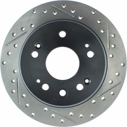 StopTech Sport Drilled/Slotted Brake Rotor; Rear Left