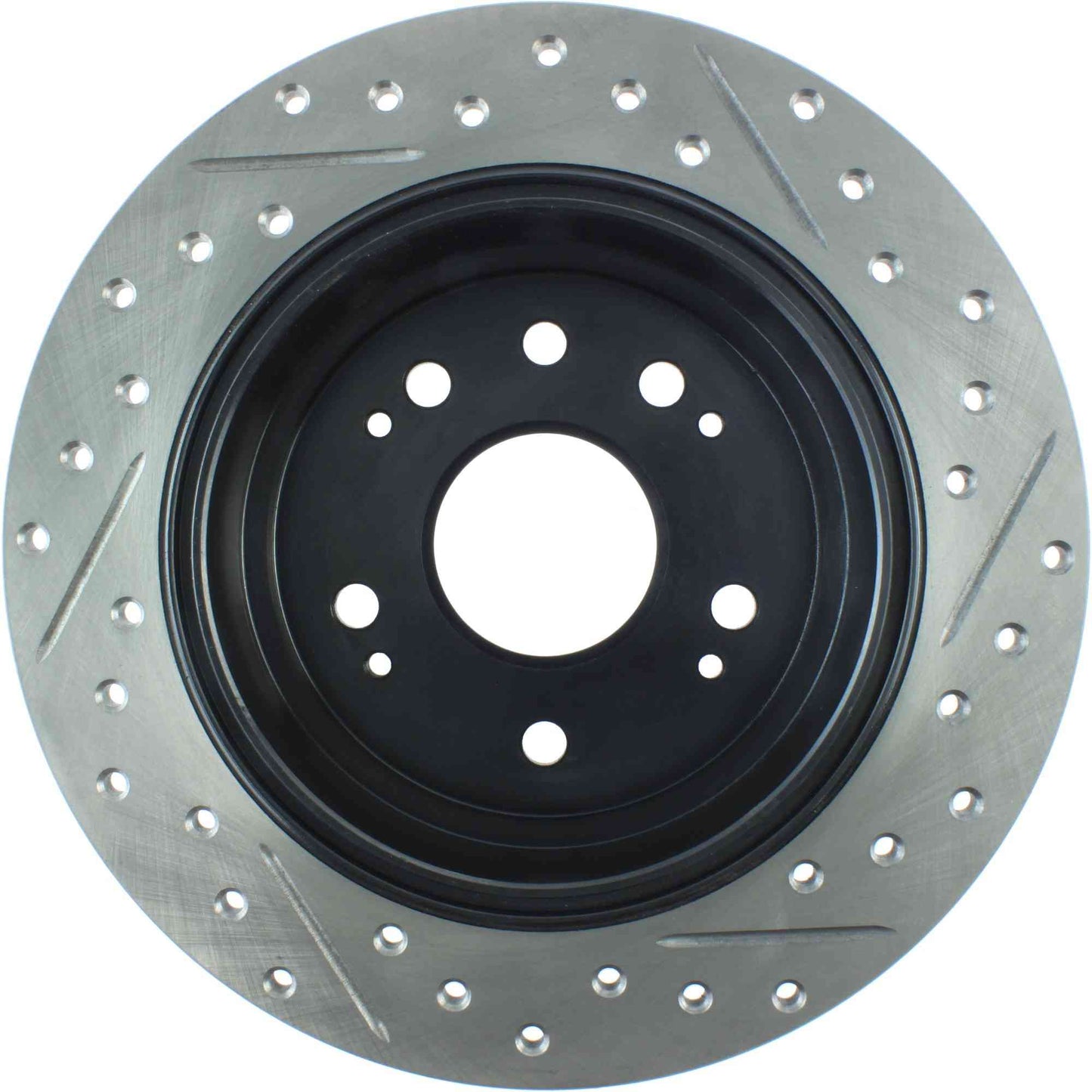 StopTech Sport Drilled/Slotted Brake Rotor; Rear Right