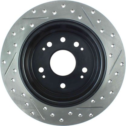 StopTech Sport Drilled/Slotted Brake Rotor; Rear Right