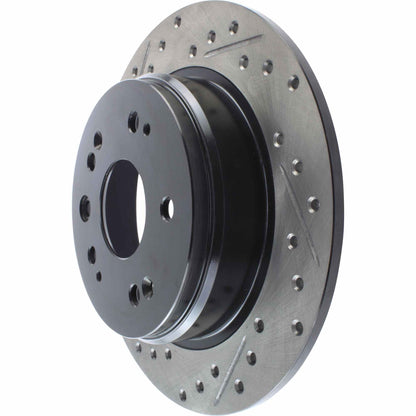 StopTech Sport Drilled/Slotted Brake Rotor; Rear Right