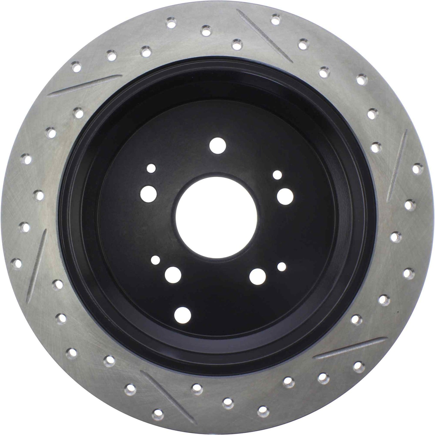 StopTech Sport Drilled/Slotted Brake Rotor; Rear Right