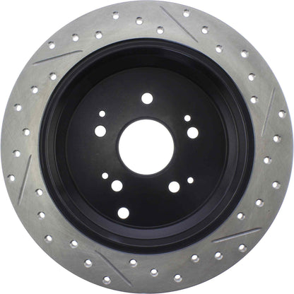 StopTech Sport Drilled/Slotted Brake Rotor; Rear Right