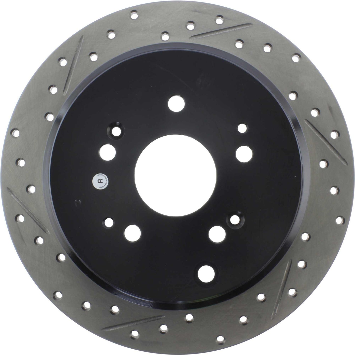 StopTech Sport Drilled/Slotted Brake Rotor; Rear Right