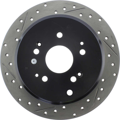 StopTech Sport Drilled/Slotted Brake Rotor; Rear Right