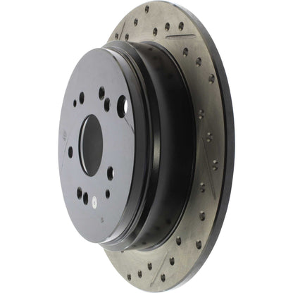 StopTech Sport Drilled/Slotted Brake Rotor; Rear Right