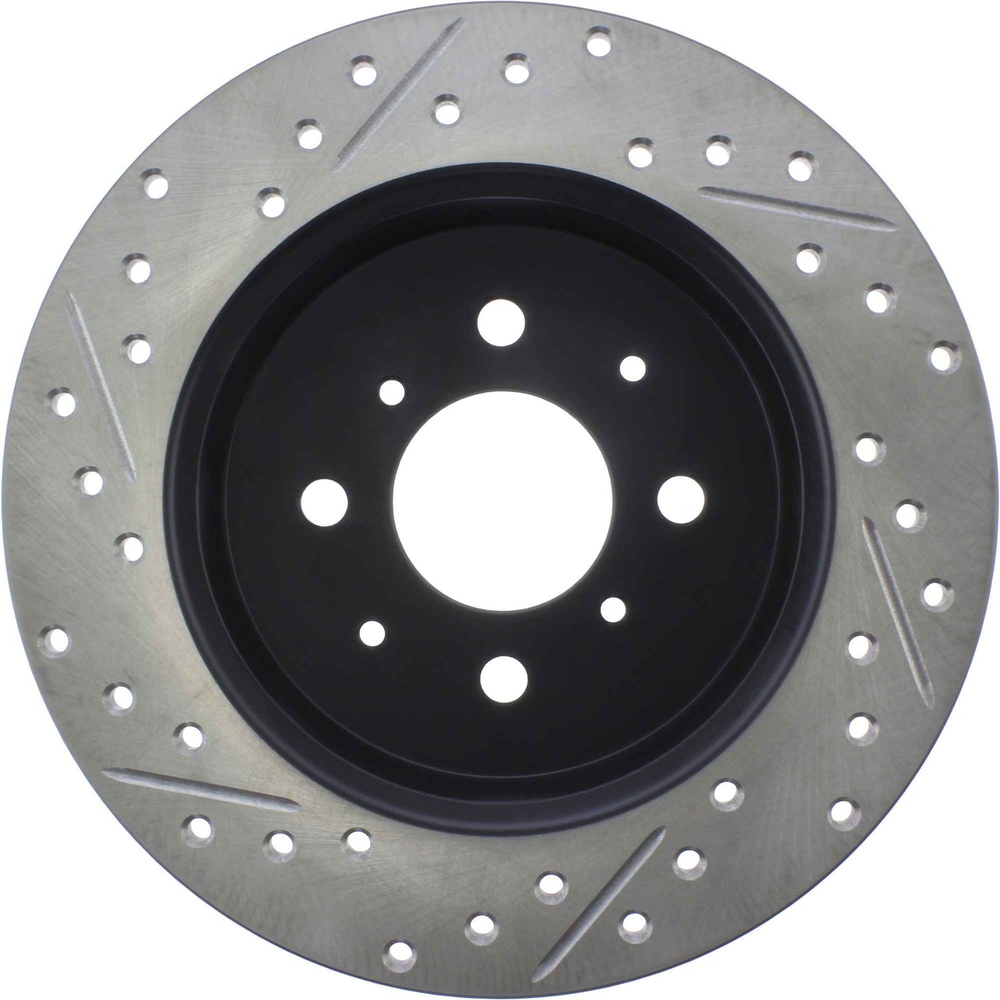 StopTech Sport Drilled/Slotted Brake Rotor; Rear Left