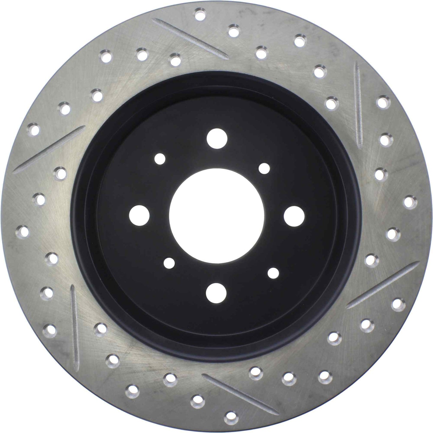 StopTech Sport Drilled/Slotted Brake Rotor; Rear Right