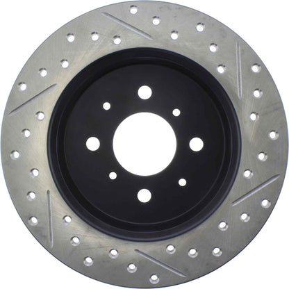 StopTech Sport Drilled/Slotted Brake Rotor; Rear Right