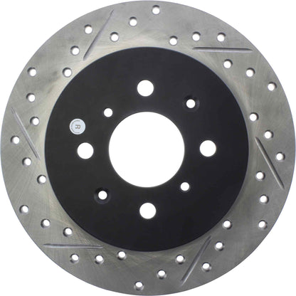 StopTech Sport Drilled/Slotted Brake Rotor; Rear Right