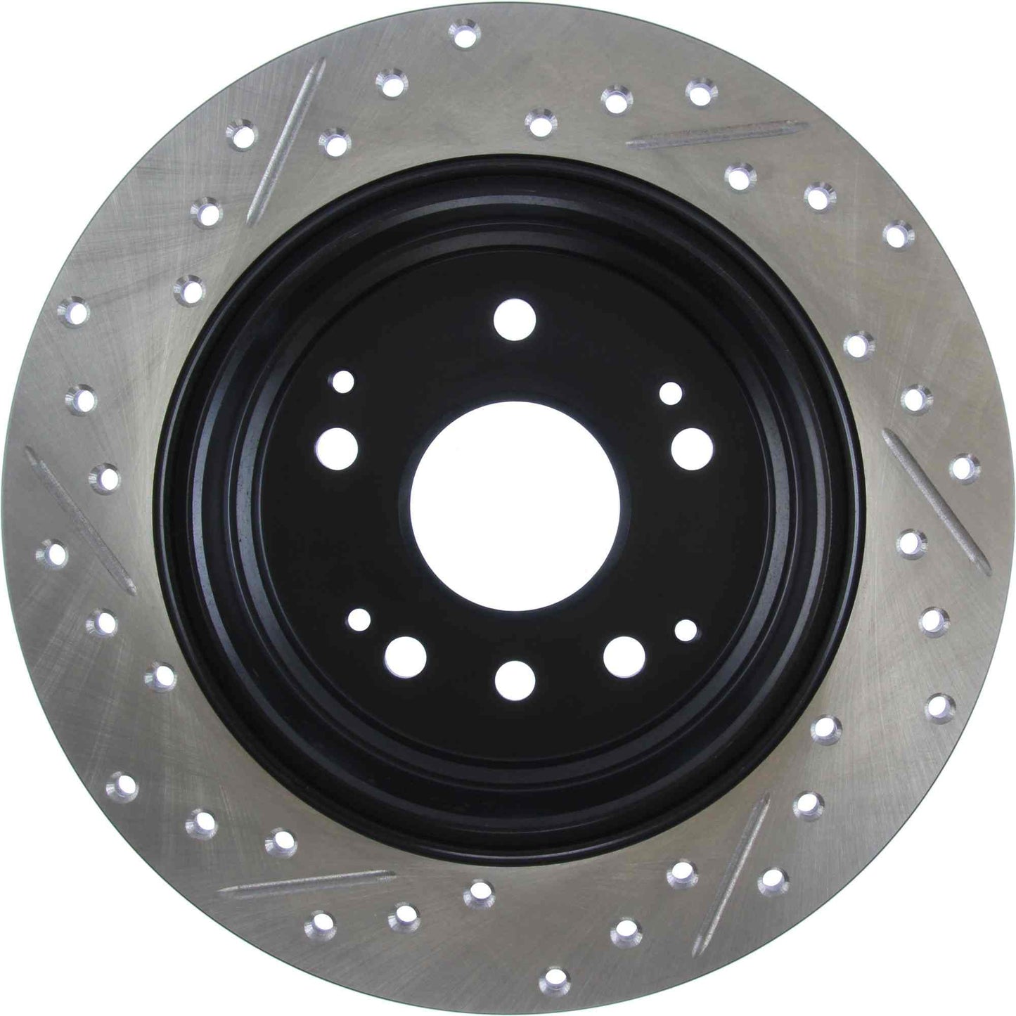 StopTech Sport Drilled/Slotted Brake Rotor; Rear Left