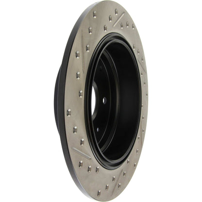 StopTech Sport Drilled/Slotted Brake Rotor; Rear Left