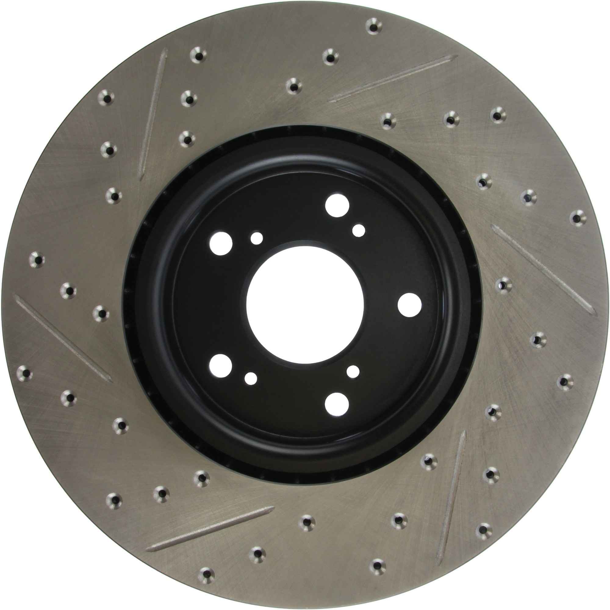 StopTech 04-08 Acura TL SportStop Cryo Slotted & Drilled Left Front Rotor 127.40062CL