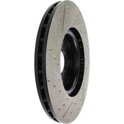 StopTech 04-08 Acura TL SportStop Cryo Slotted & Drilled Left Front Rotor 127.40062CL