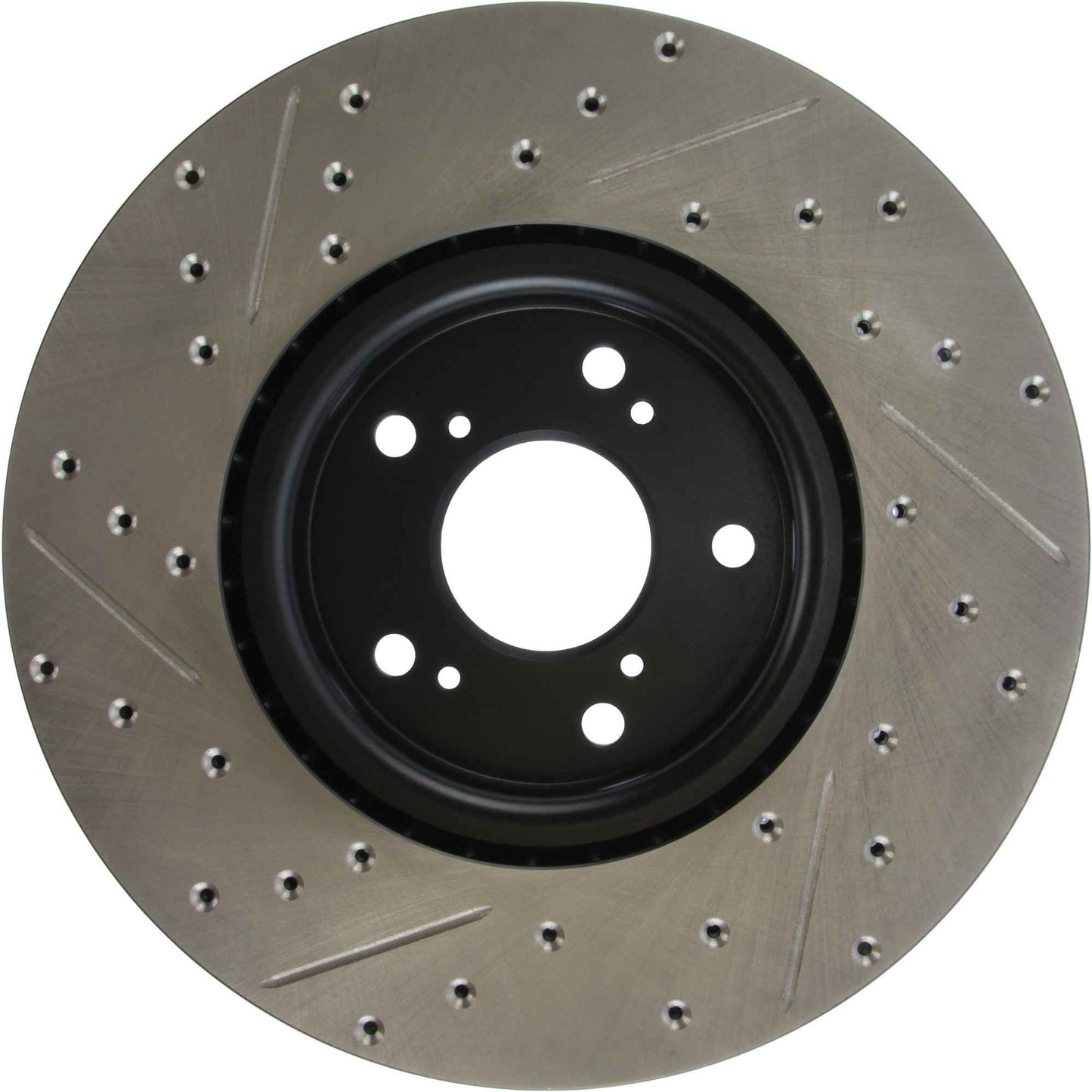 StopTech Sport Drilled/Slotted Brake Rotor; Front Left