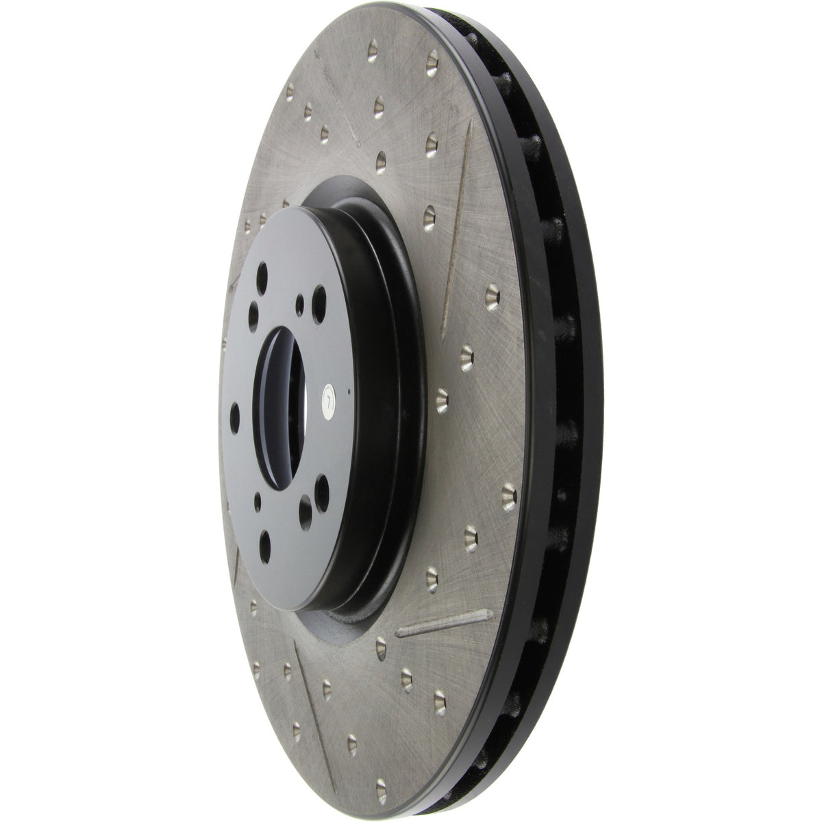 StopTech Sport Drilled/Slotted Brake Rotor; Front Left