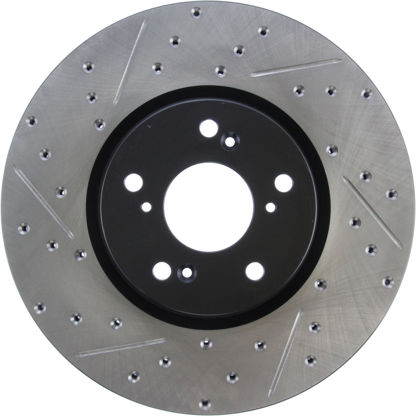 StopTech Sport Drilled/Slotted Brake Rotor; Front Right
