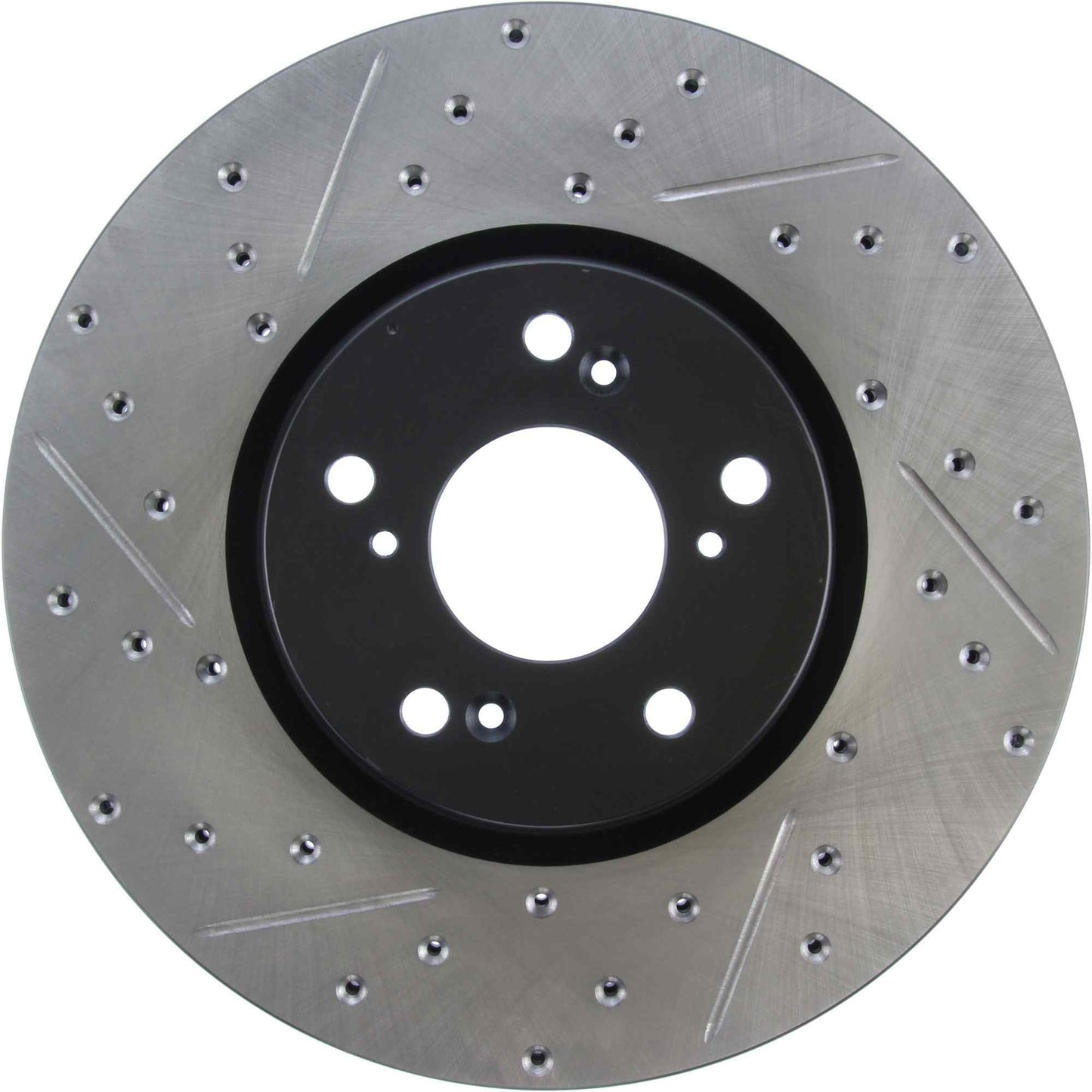StopTech Sport Drilled/Slotted Brake Rotor; Front Right
