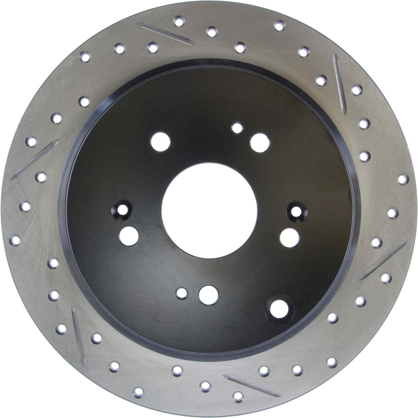 StopTech Sport Drilled/Slotted Brake Rotor; Rear Left