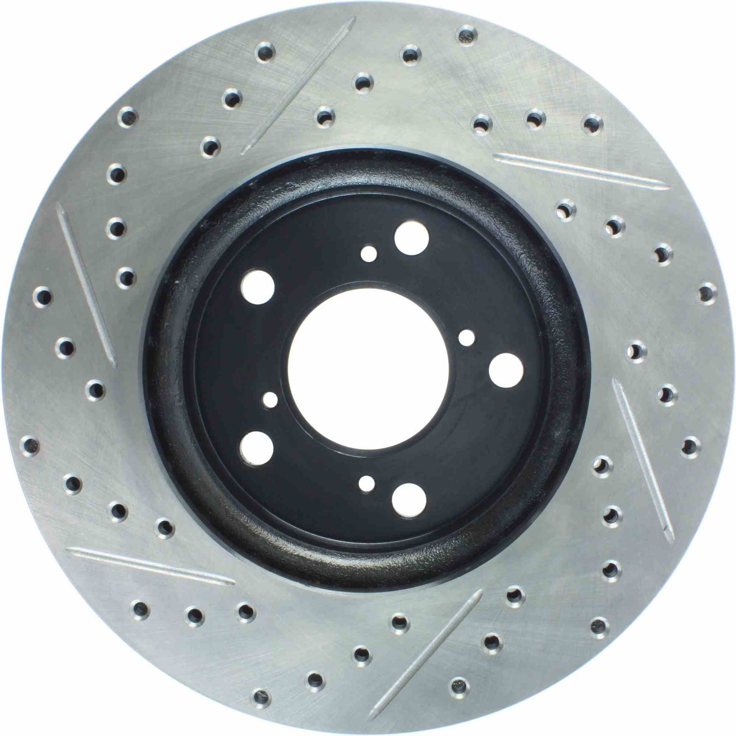 StopTech Sport Drilled/Slotted Brake Rotor; Front Left