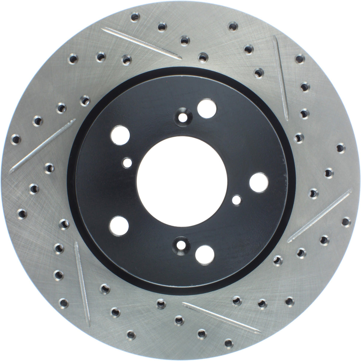 StopTech Sport Drilled/Slotted Brake Rotor; Front Left