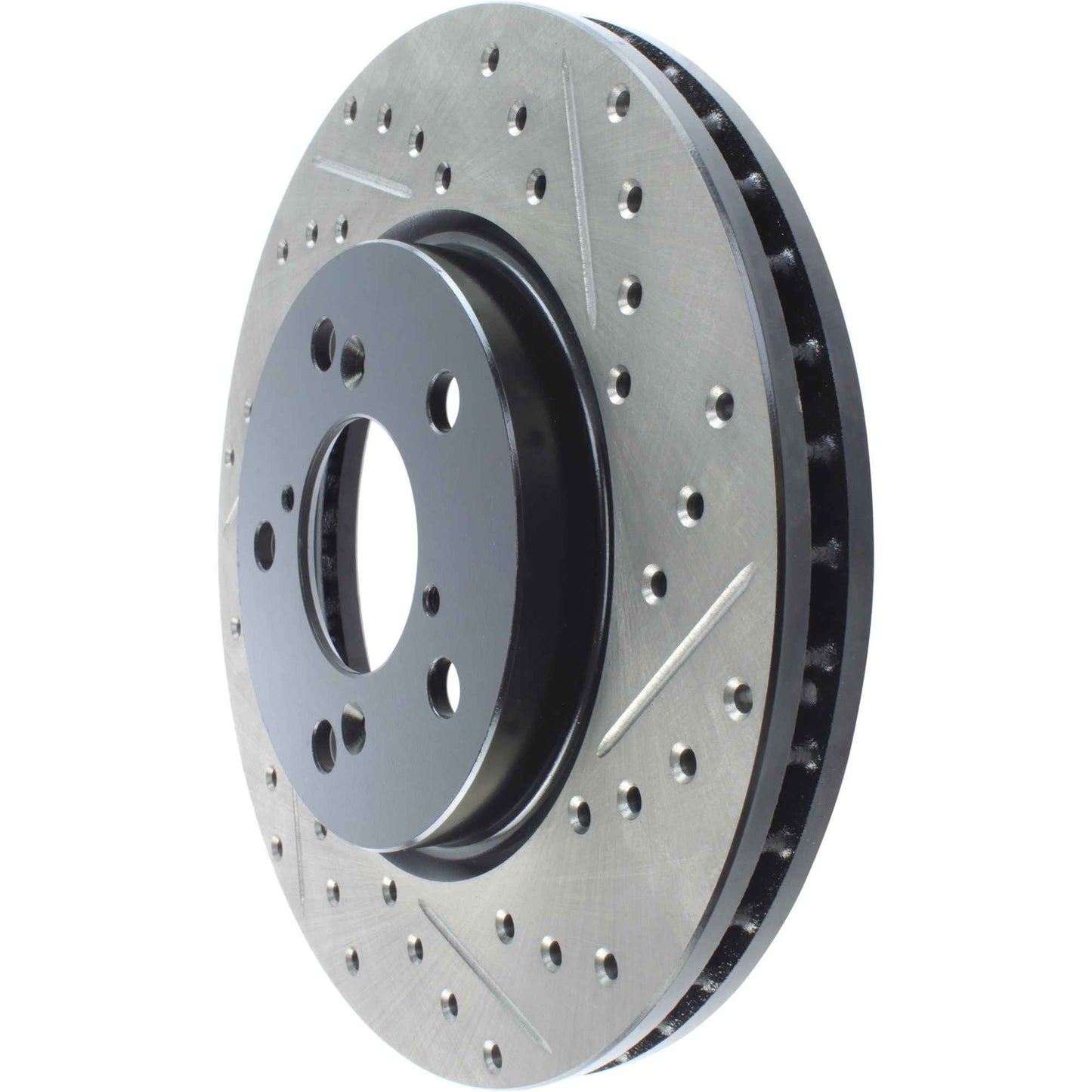 StopTech Sport Drilled/Slotted Brake Rotor; Front Left