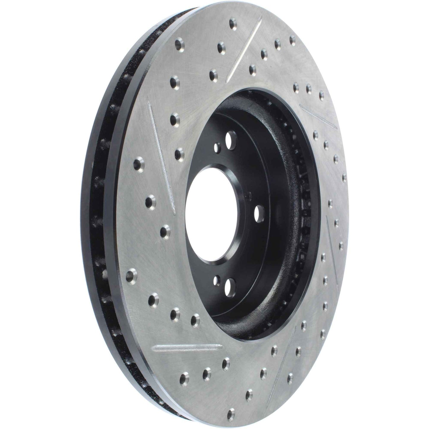 StopTech Sport Drilled/Slotted Brake Rotor; Front Left
