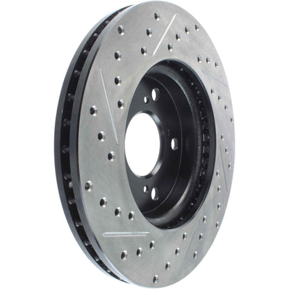 StopTech Sport Drilled/Slotted Brake Rotor; Front Left