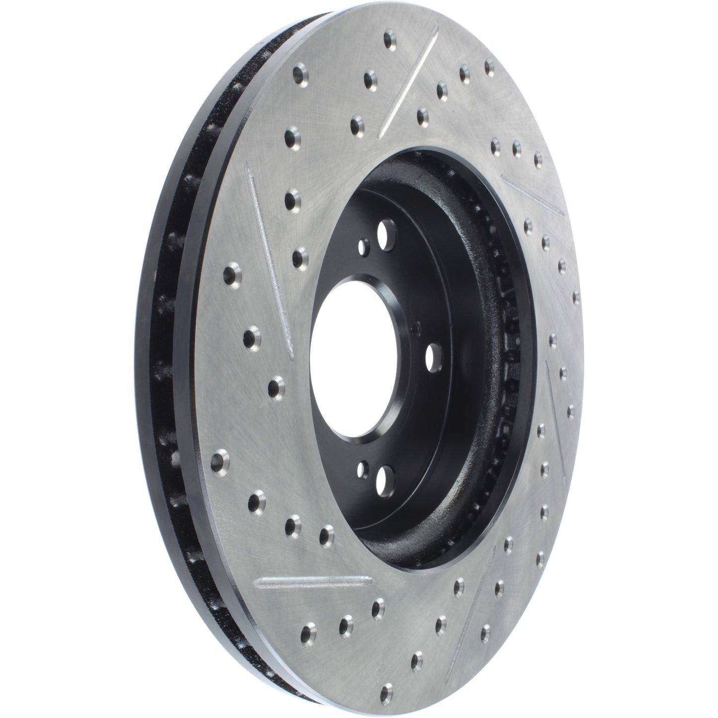 StopTech Sport Drilled/Slotted Brake Rotor; Front Left