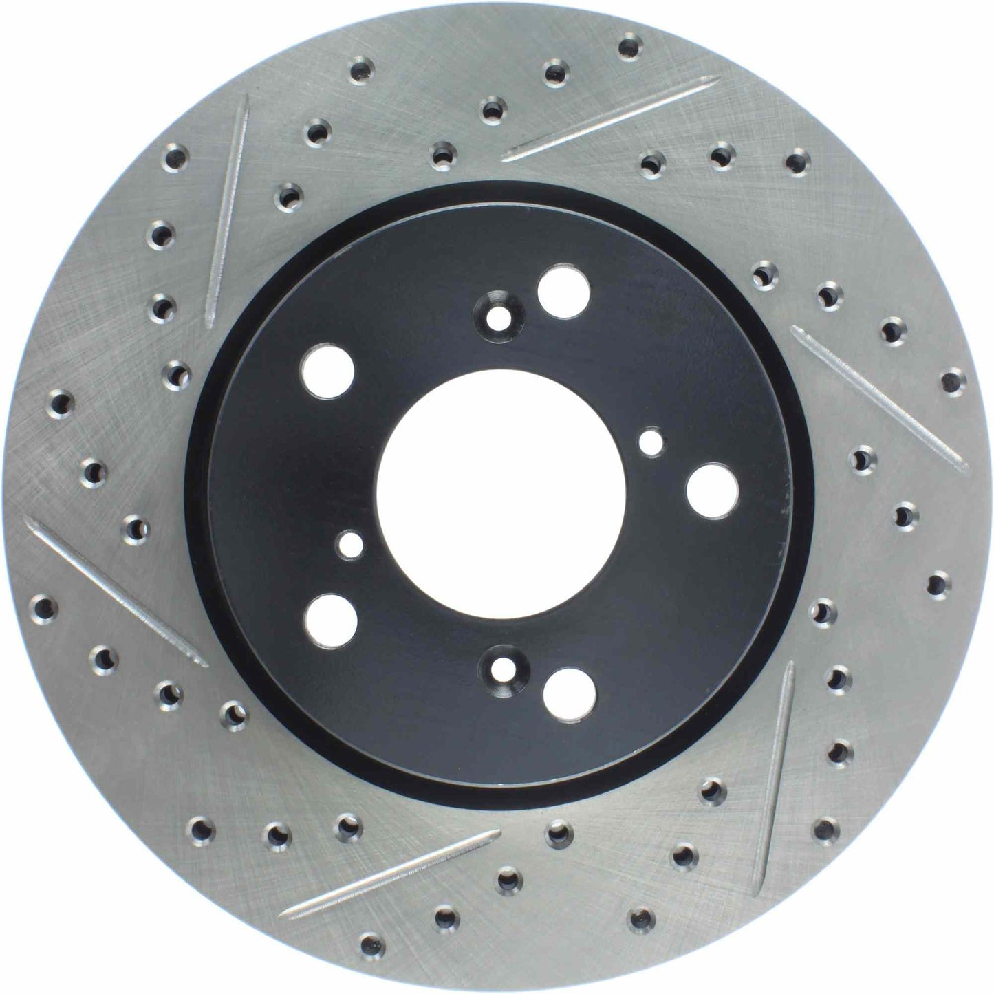 StopTech Sport Drilled/Slotted Brake Rotor; Front Right