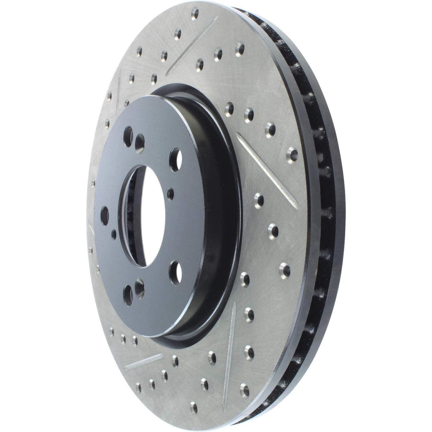 StopTech Sport Drilled/Slotted Brake Rotor; Front Right