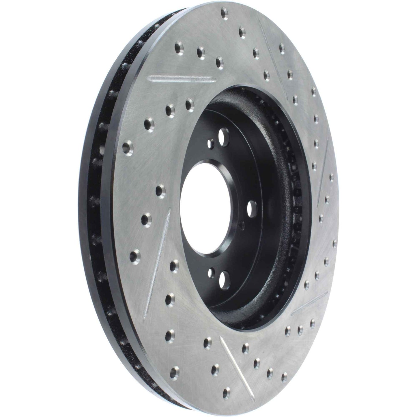 StopTech Sport Drilled/Slotted Brake Rotor; Front Right
