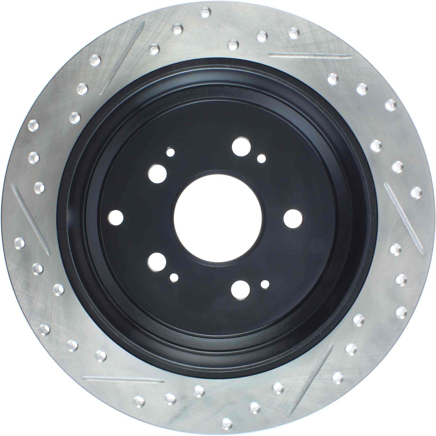 StopTech Sport Drilled/Slotted Brake Rotor; Rear Left