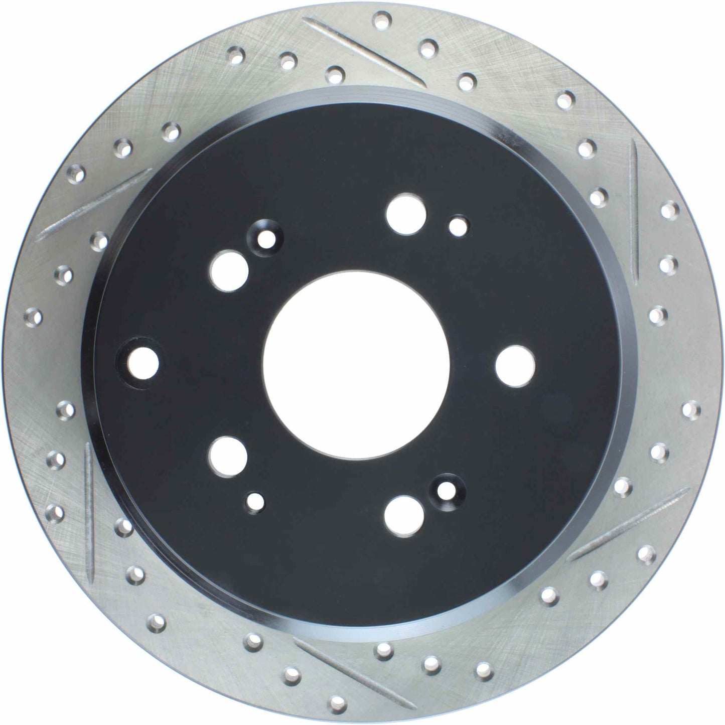 StopTech Sport Drilled/Slotted Brake Rotor; Rear Left