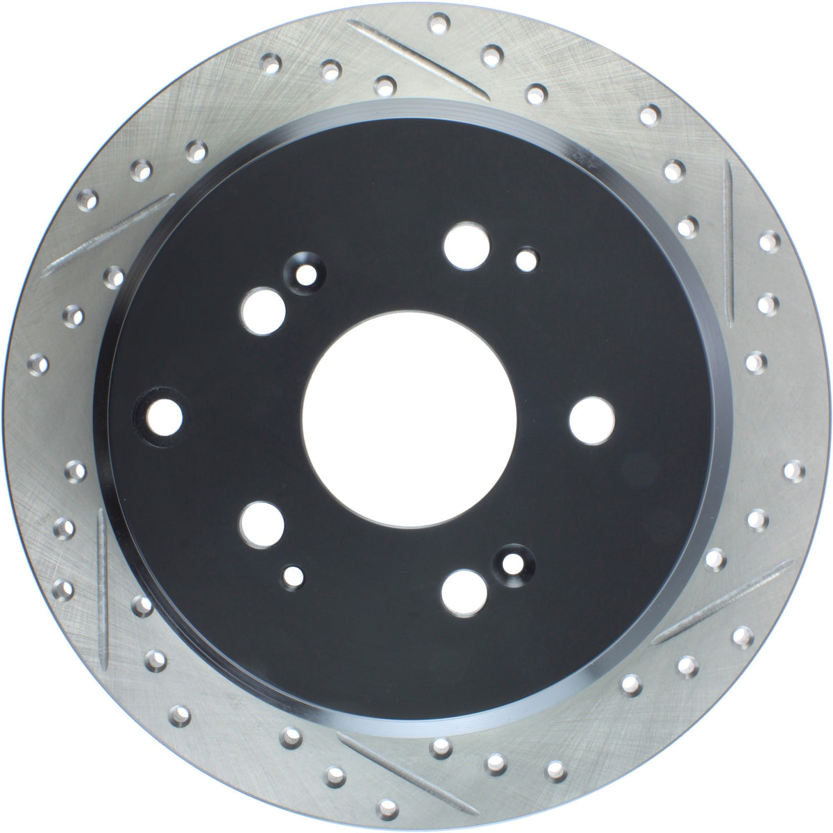 StopTech Sport Drilled/Slotted Brake Rotor; Rear Left