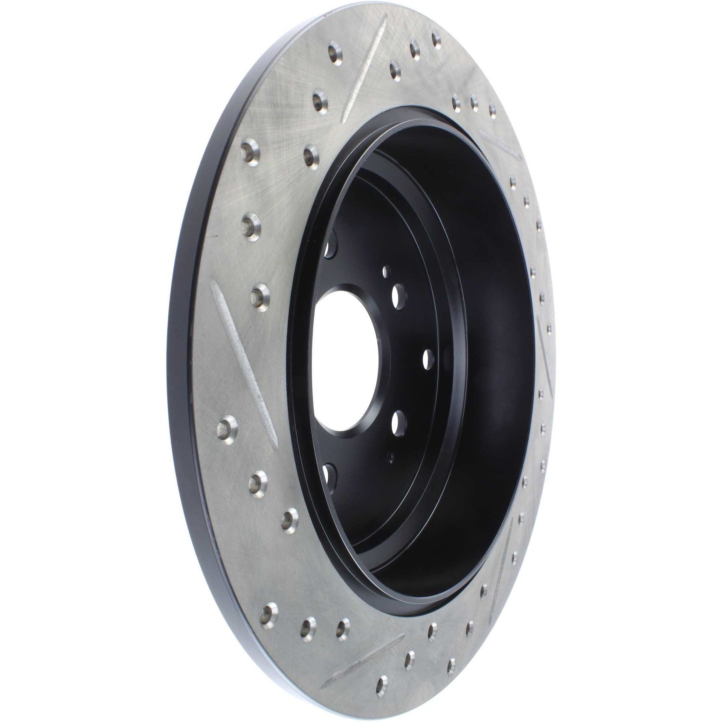 StopTech Sport Drilled/Slotted Brake Rotor; Rear Left