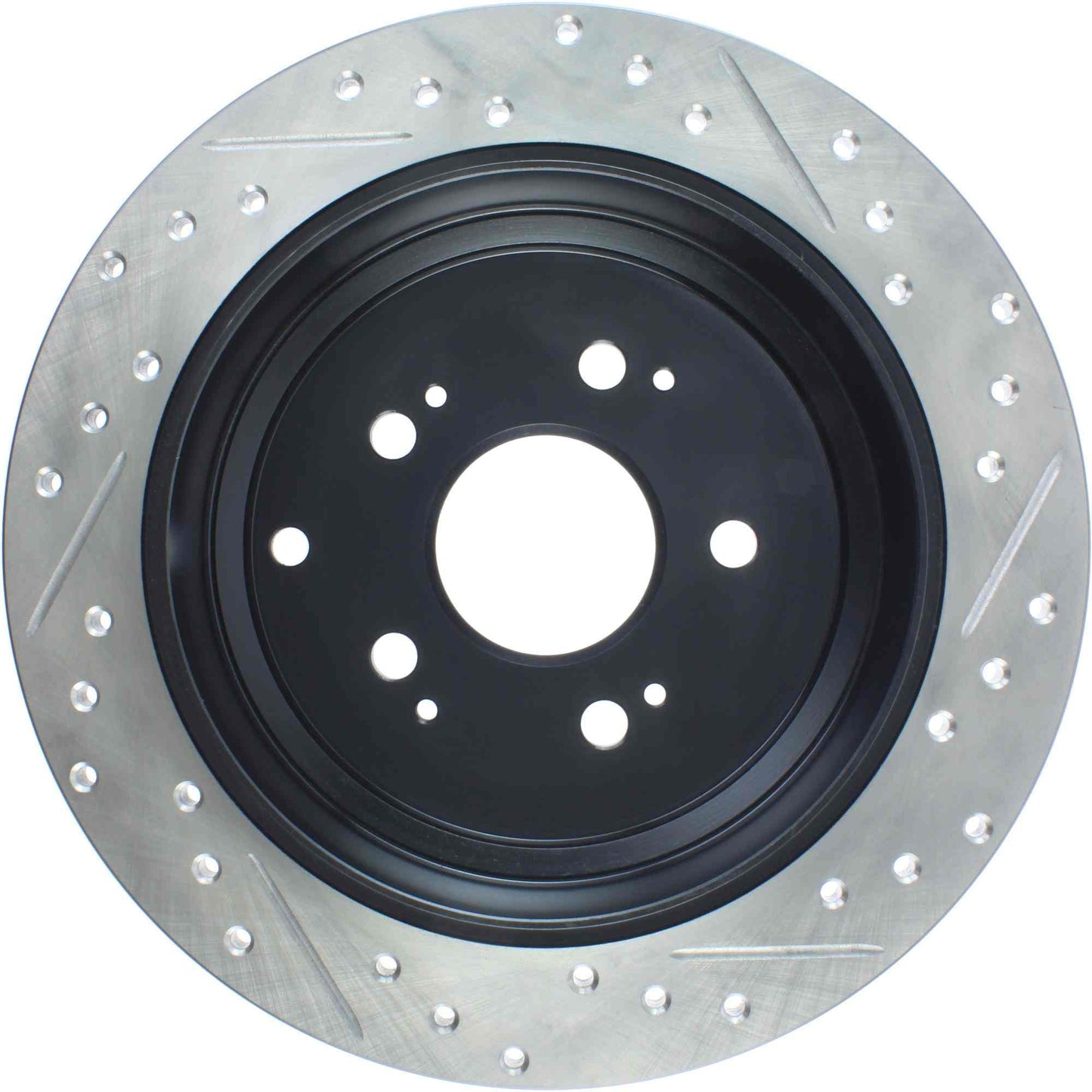 StopTech Sport Drilled/Slotted Brake Rotor; Rear Right
