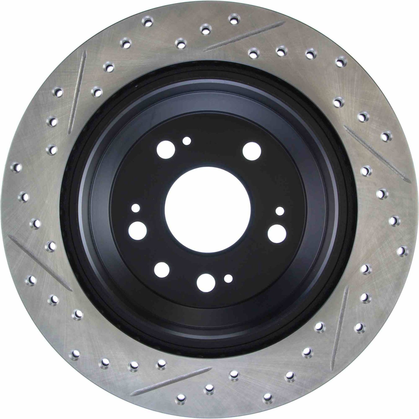 StopTech Sport Drilled/Slotted Brake Rotor; Rear Left