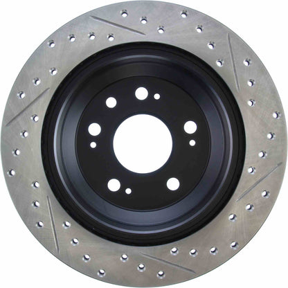StopTech Sport Drilled/Slotted Brake Rotor; Rear Right