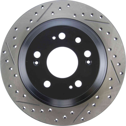 StopTech Sport Drilled/Slotted Brake Rotor; Rear Right