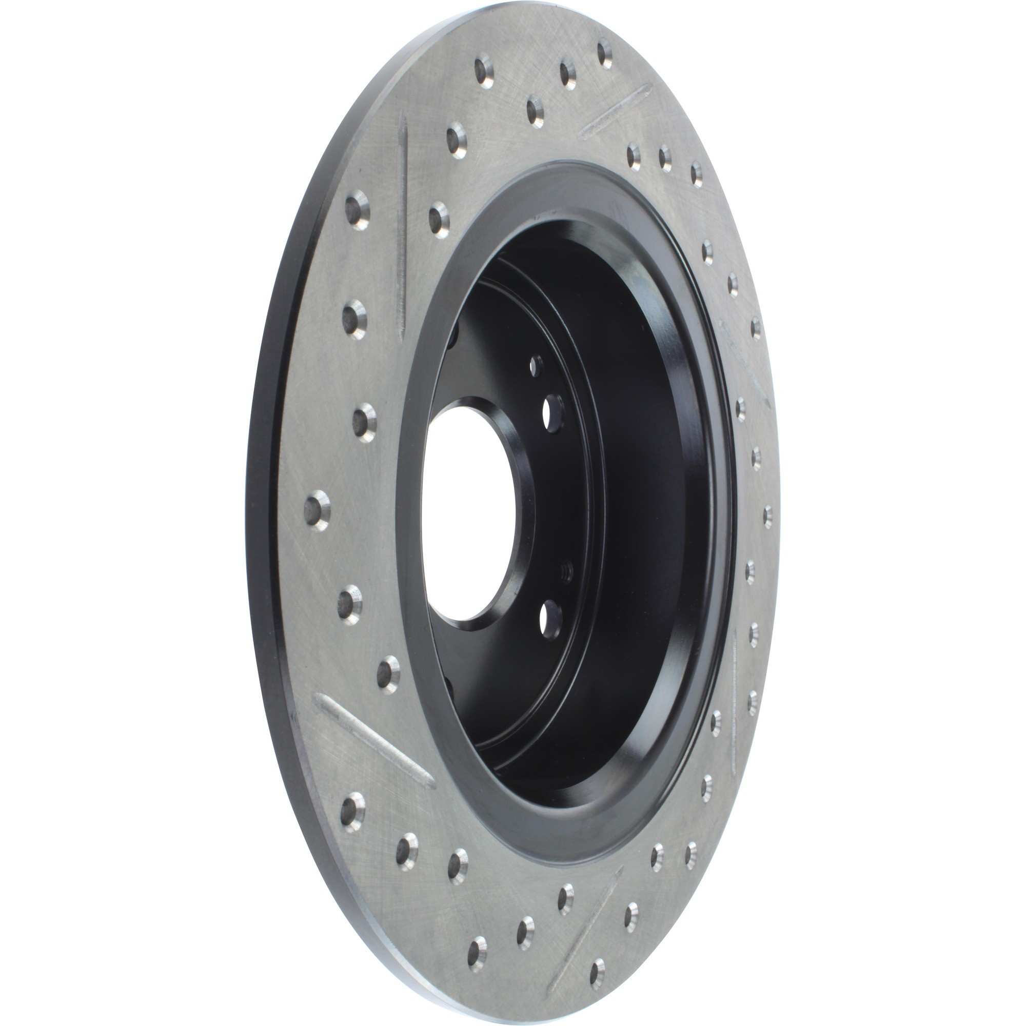 StopTech 05-17 Honda Accord Sport Slotted & Drilled Rear Left Cryo Rotor 127.40068CL