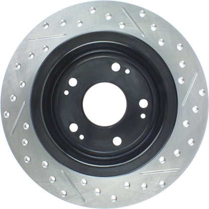 StopTech Sport Cryo Drilled/Slotted Brake Rotor; Rear Right