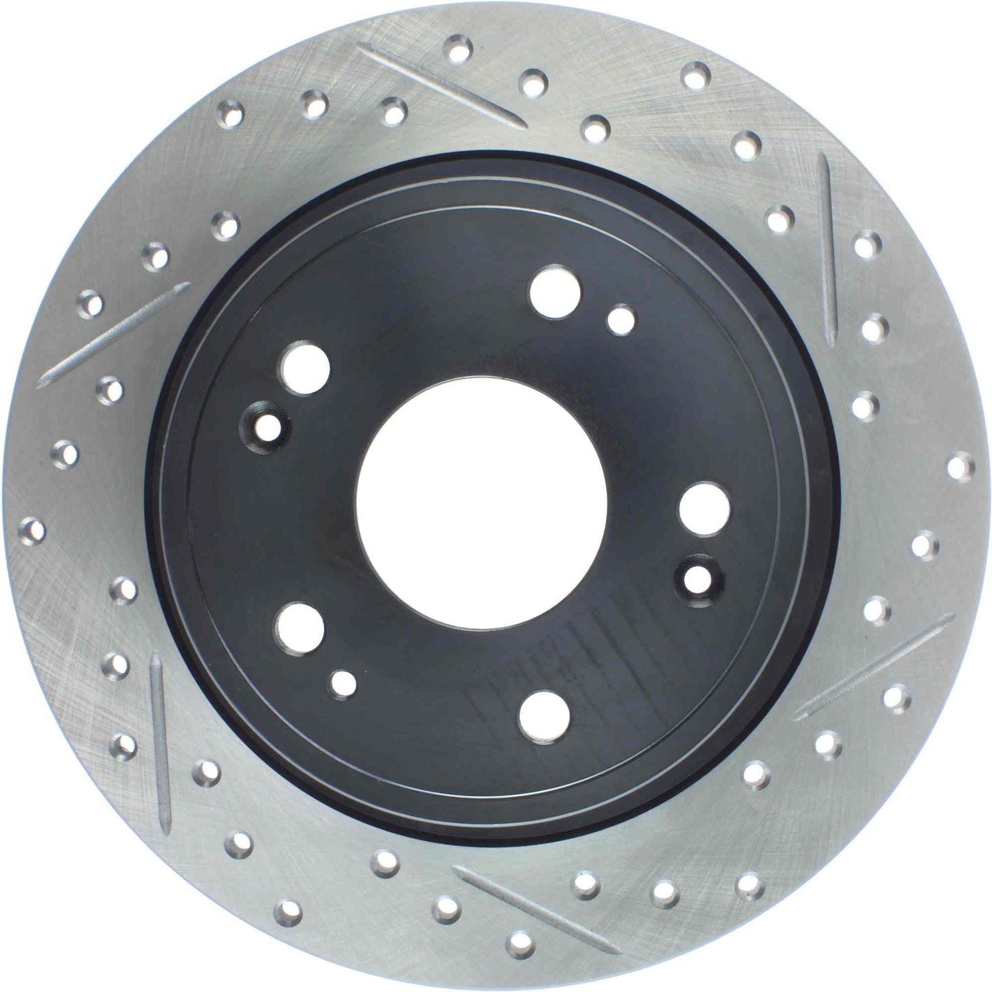 StopTech Sport Drilled/Slotted Brake Rotor; Rear Left