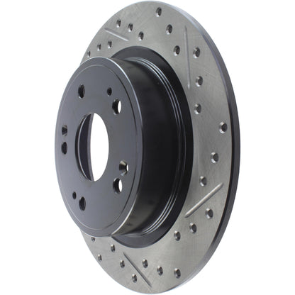 StopTech Sport Drilled/Slotted Brake Rotor; Rear Left