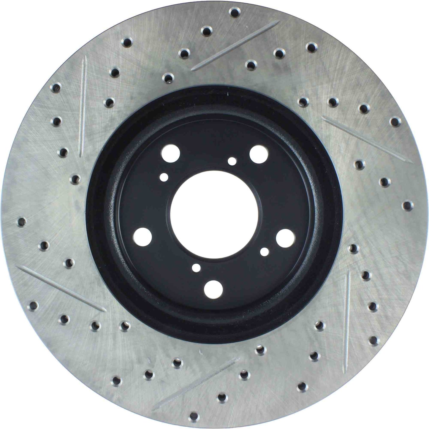 StopTech Sport Drilled/Slotted Brake Rotor; Front Left