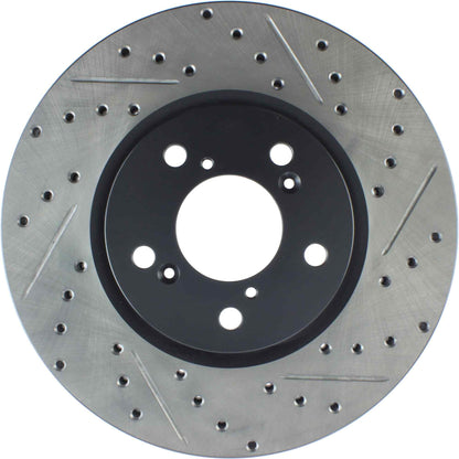 StopTech Sport Drilled/Slotted Brake Rotor; Front Left